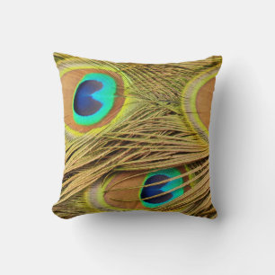 Peacock Feathers 2 Pillows