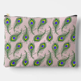 Peacock Feathers Accessory Pouch