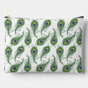 Peacock Feathers Accessory Pouch