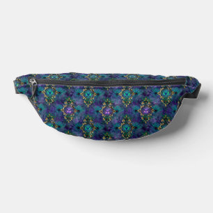 Peacock Feathers and Butterflies Fanny Pack