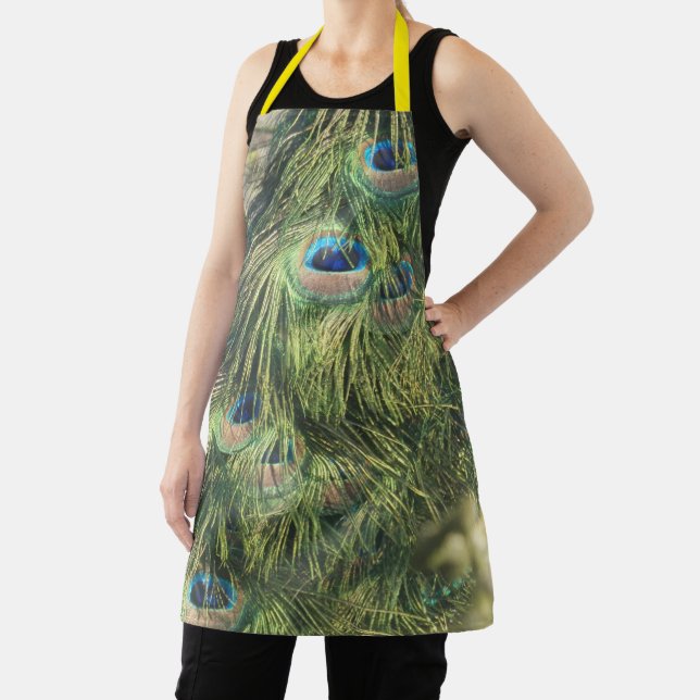 Peacock Feathers Apron (Insitu)
