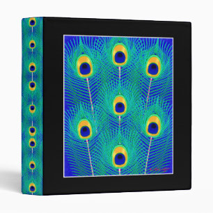 Peacock Feathers Binder