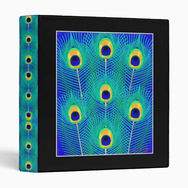 Peacock Feathers Binder (Front/Spine)