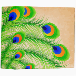Peacock Feathers Binder