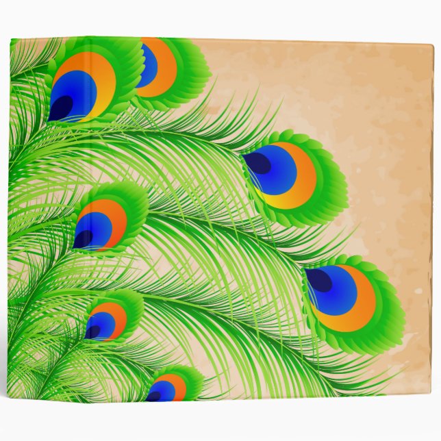 Peacock Feathers Binder (Front/Spine)