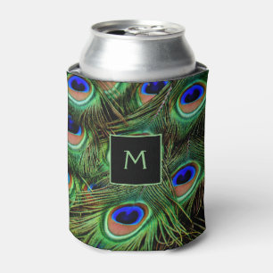 Peacock Feathers Can Cooler