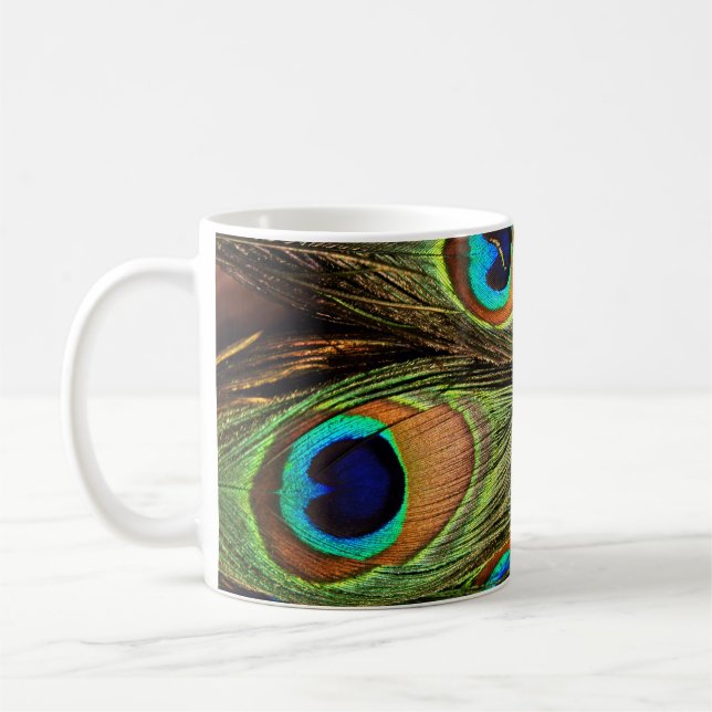 Peacock Feathers Classic Mug (Left)