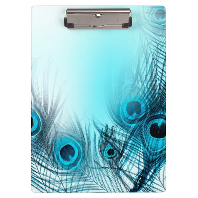 Peacock Feathers Clipboard (Front)