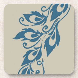 Peacock Feathers Coaster
