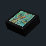 Peacock Feathers Damask Wedding Anniversary Gift Box<br><div class="desc">Wedding Black Lacquer Keepsake Custom Designer Personalized Jewellery Box or Memory Box Elegant Unique Wedding Anniversary  Christmas Gifts or Valentines Day Gifts</div>
