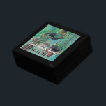 Peacock Feathers Damask Wedding Anniversary Gift Box<br><div class="desc">Wedding Black Lacquer Keepsake Custom Designer Personalized Jewellery Box or Memory Box Elegant Unique Wedding Anniversary  Christmas Gifts or Valentines Day Gifts</div>