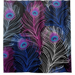 Peacock Feathers Dark: Gorgeous Vintage Design