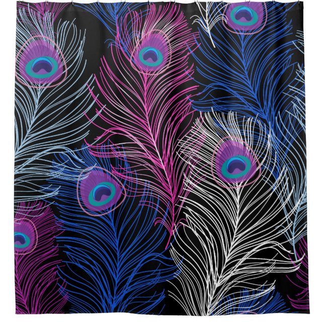 Peacock Feathers Dark: Gorgeous Vintage Design (Front)