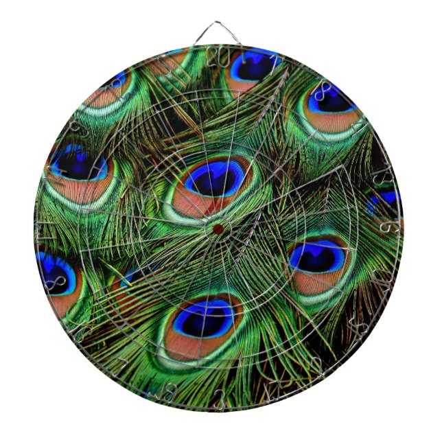 Peacock Feathers Dartboard (Front)