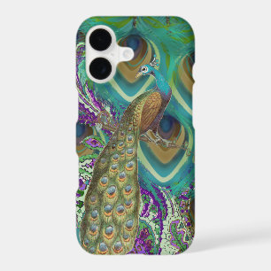 Peacock & Feathers de la marine et du cuivre