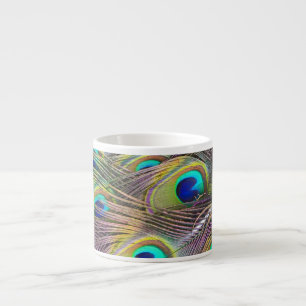 Peacock Feathers Espresso Cup