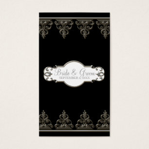 Peacock & Feathers Formal Wedding Favour Gift Tags