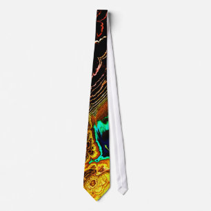 Peacock Feathers Fractal 1 Tie