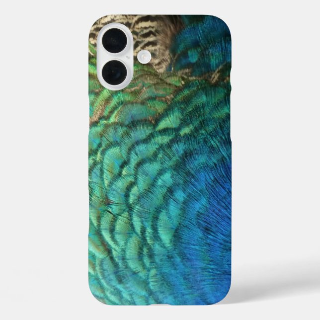 Peacock Feathers I Colourful Abstract Nature Desig Case-Mate iPhone Case (Back)