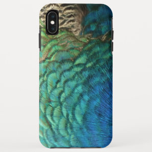 Peacock Feathers I Colourful Abstract Nature Desig iPhone XS Max Case