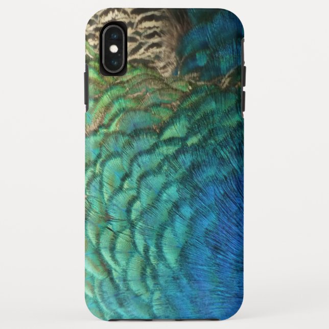 Peacock Feathers I Colourful Abstract Nature Desig Case-Mate iPhone Case (Back)