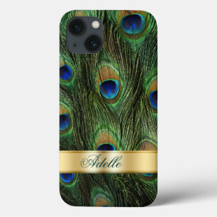 Peacock Feathers iPhone 6 Monogramme Coque