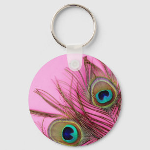 Peacock Feathers Keychain
