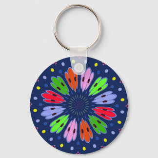 Peacock Feathers Keychain