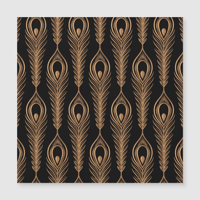 Peacock Feathers, Luxury Oriental Pattern. (Front)