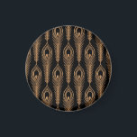 Peacock Feathers, Luxury Oriental Pattern. Magnet<br><div class="desc">Peacock feathers luxury pattern seamless. Oriental gold black royal background Vintage. Indian design for gift wrapping paper, beauty spa, yoga wallpaper, wedding party, birthday package, decor. Peacock Extravaganza: Opulence in Gold and Black. Glamourous Peacock - Regal Indian Royalty Unleashed! background, christmas, pattern, illustration, flower, texture, decor, wedding, paper, vintage, gold,...</div>