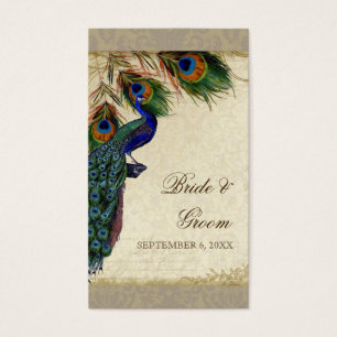 Peacock & Feathers Mariage formel Favor Cadeaux Ta