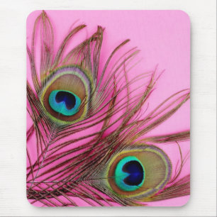 Peacock Feathers Mousepad