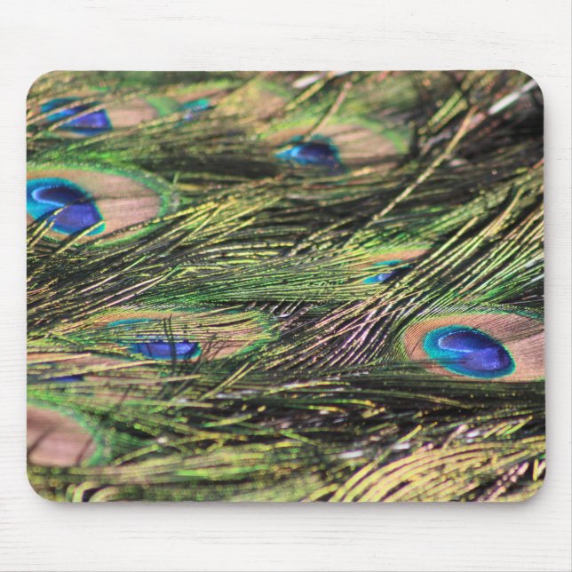 Peacock feathers mousepad (Front)
