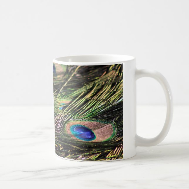 Peacock feathers mug (Right)