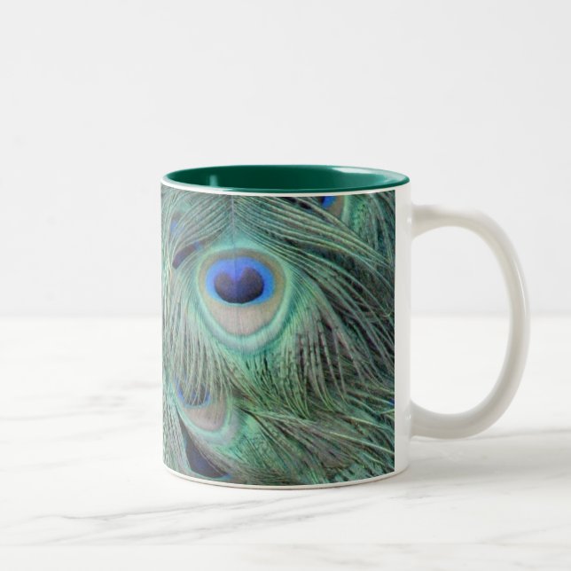 Peacock Feathers Mug (Right)