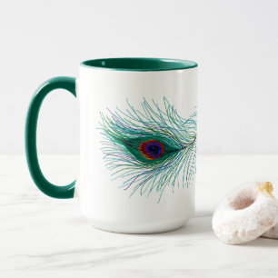 Peacock Feathers   Mug