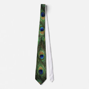 Peacock Feathers Neck Tie