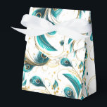 Peacock Feathers Party Treat Box<br><div class="desc">Party favour box is shown in a pretty peacock feathers print.
Customize this item and add to it or buy as shown.
Tip: Add a sticker to it with names and add some pretty ribbon.






Licensed Image



















Tip: Just add your great treats and add some festive ribbon.</div>