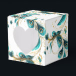 Peacock Feathers Party Treat Box<br><div class="desc">Party favour box is shown in a pretty peacock feathers print.
Customize this item and add to it or buy as shown.
Tip: Add a sticker to it with names and add some pretty ribbon.






Licensed Image



















Tip: Just add your great treats and add some festive ribbon.</div>