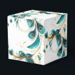 Peacock Feathers Party Treat Box<br><div class="desc">Party favour box is shown in a pretty peacock feathers print.
Customize this item and add to it or buy as shown.
Tip: Add a sticker to it with names and add some pretty ribbon.






Licensed Image



















Tip: Just add your great treats and add some festive ribbon.</div>