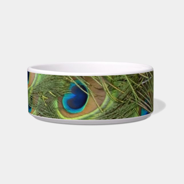 Peacock Feathers Pattern Bowl (Front)