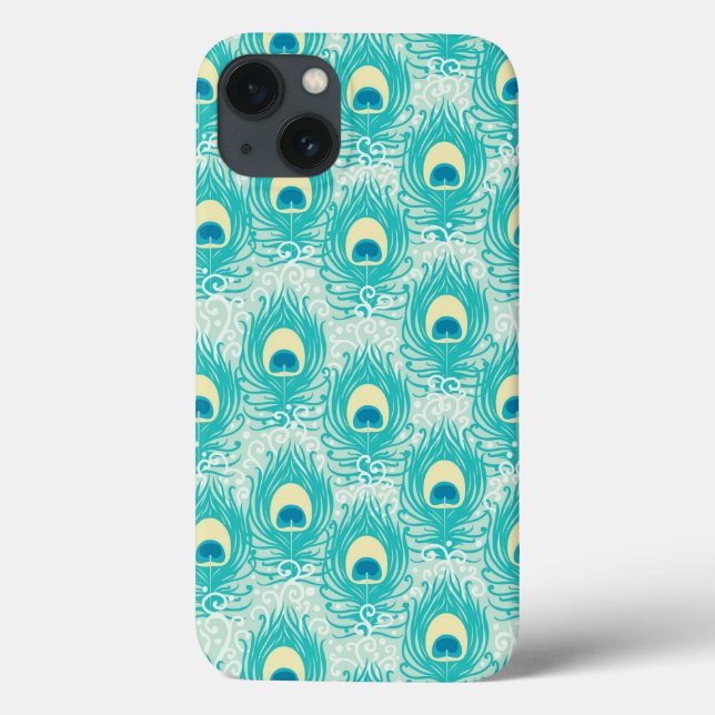 Peacock feathers pattern Case-Mate iPhone case (Back)