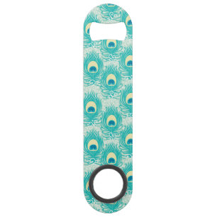 Peacock feathers pattern speed bottle opener