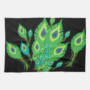 Peacock Feathers Peacock Birds Nature Kitchen Towel