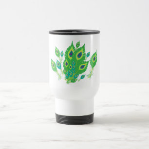 Peacock Feathers Peacock Birds Nature Travel Mug