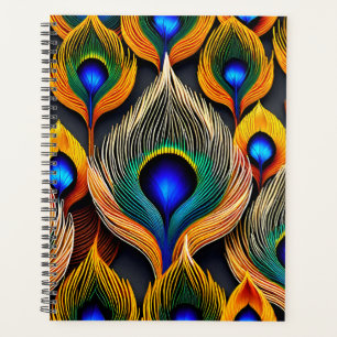 Peacock Feathers Planner