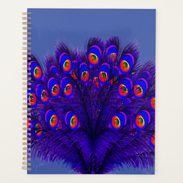 Peacock Feathers Planner (Front)