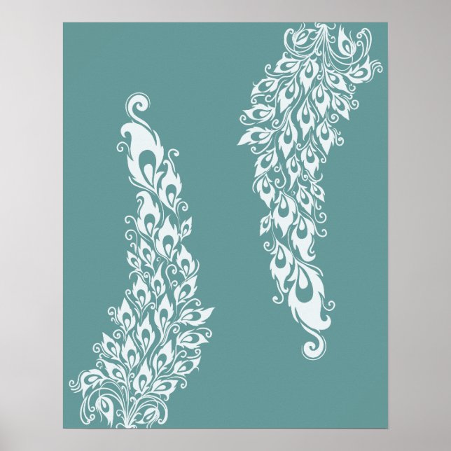 Peacock Feathers Poster (Front)