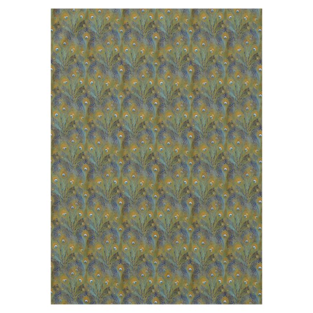 Peacock Feathers Tableware Tablecloth (Front)