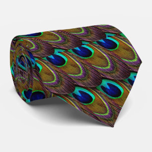 Peacock Feathers Tie